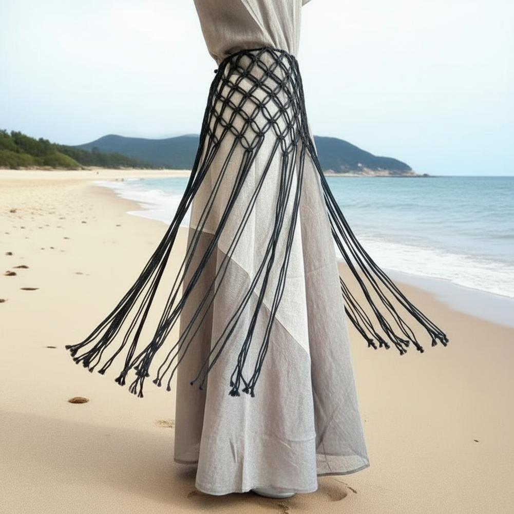 Ethnic Boho Fashion - High-end Bohemian Netted Fringe Waistband Decorative