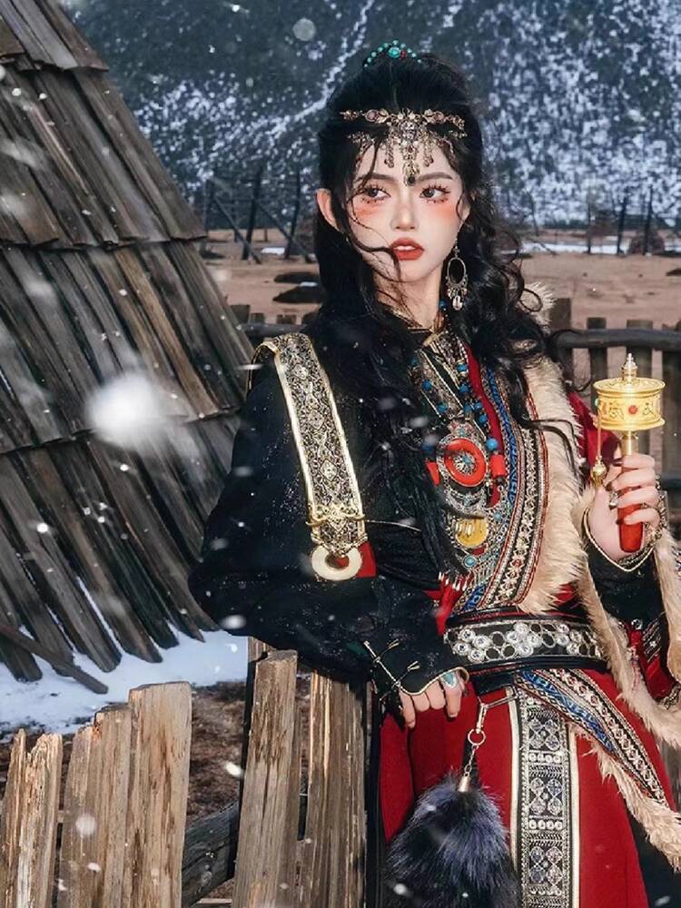 New Tibetan robe Tibet brigade - đánh giá và giá Ethnic Clothing & Online Fashion Store Khaadi Uk