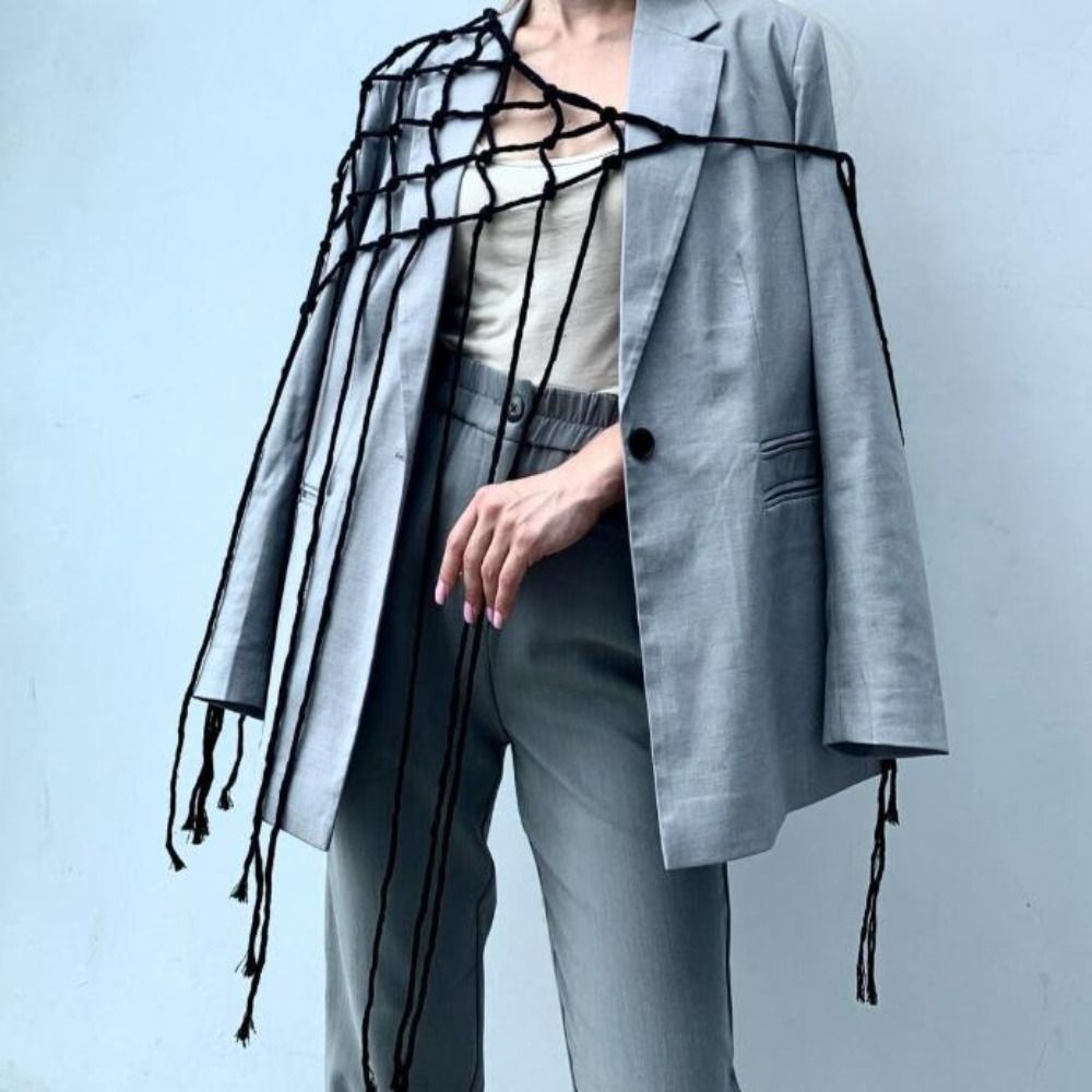 Bohemian Netted Fringe Scarf S - đánh giá và giá Ethnic Fashion Designer