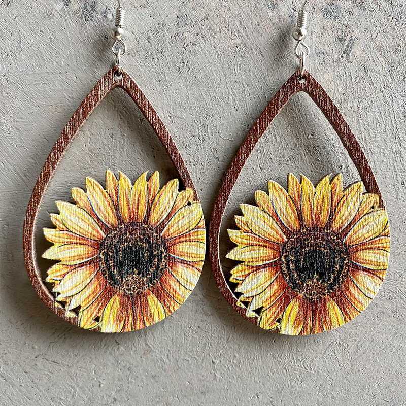 Laser Cutout Wood Sunflower Ca - đánh giá và giá Ethnic Fashion Boutique