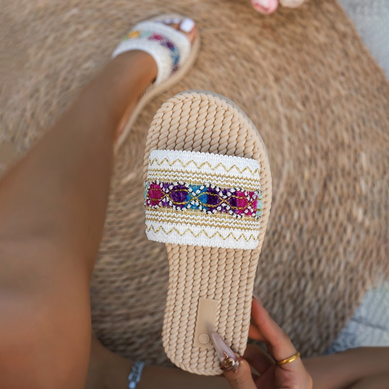 Women Slippers Outdoor Flat De - đánh giá và giá Ethnic Fashion Designer