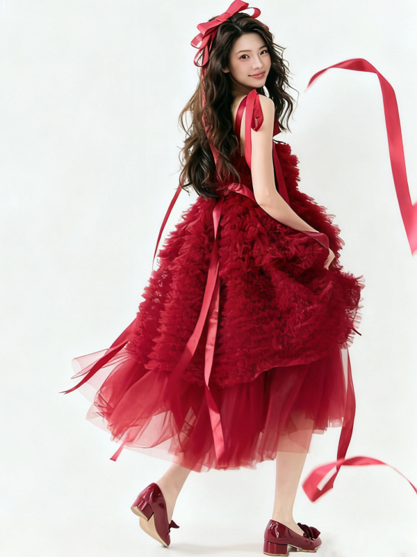 Red Tulle Skirt Artistic Birth - đánh giá và giá Ethnic Clothing & Online Fashion Store Khaadi Uk