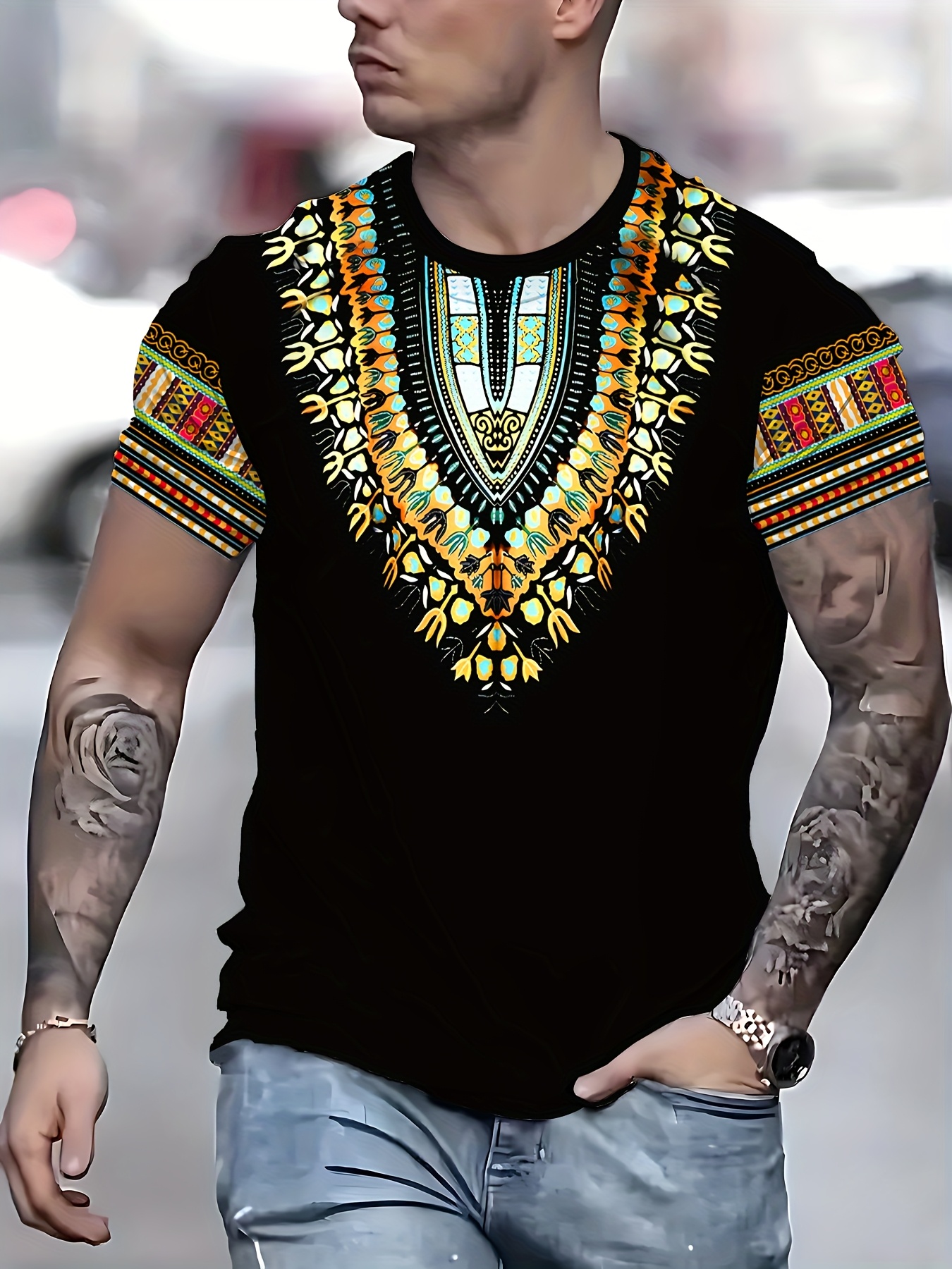 Summer Retro Ethnic Pattern T- - đánh giá và giá Ethnic Fashion Boutique