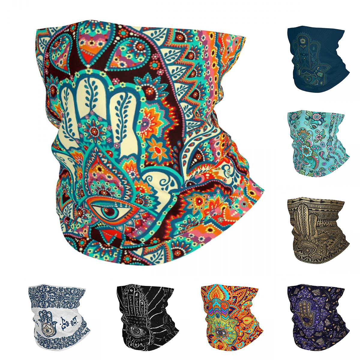 Hamsa Hand Bohemian Bandana Ne - đánh giá và giá Ethnic Boho Fashion