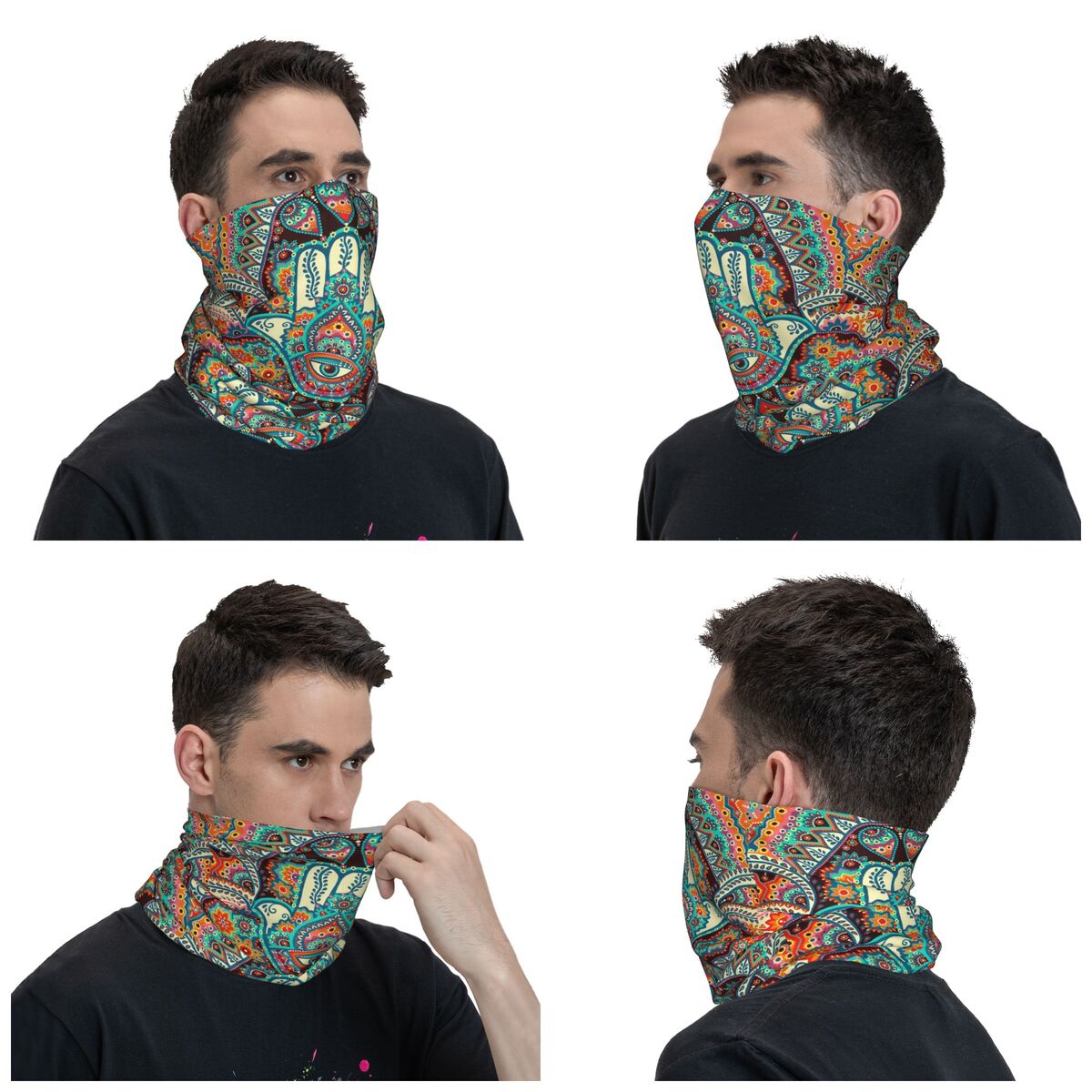 Hamsa Hand Bohemian Bandana Ne - đánh giá và giá Ethnic Boho Fashion