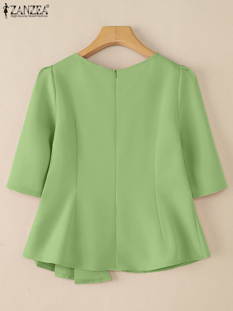 ZANZEA Elegant Asymmetrical He - đánh giá và giá Thai Silk Blouse