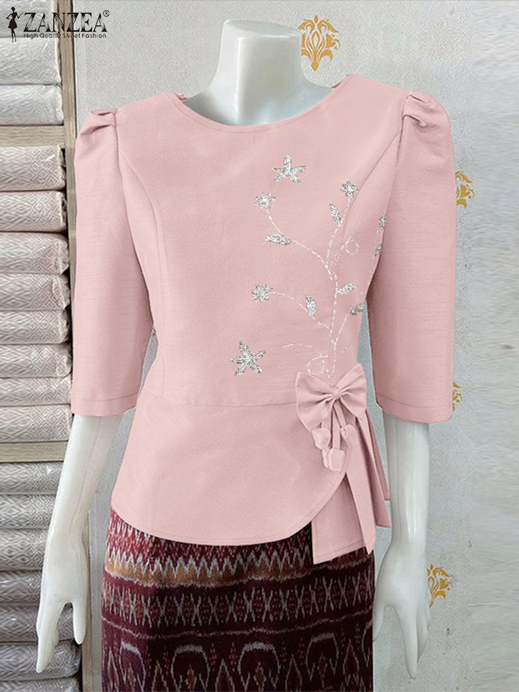 ZANZEA Elegant Asymmetrical He - đánh giá và giá Thai Silk Blouse